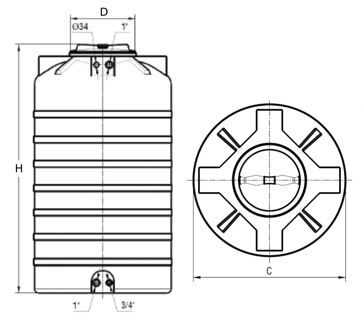 Бак для воды Aкватек ATV 1000 BW PREMIUM объем – 1000л с поплавком, материал – полиэтилен, сине-белый Бак для воды Aкватек ATV 1000 BW PREMIUM объем – 1000л с поплавком, материал – полиэтилен, сине-белый