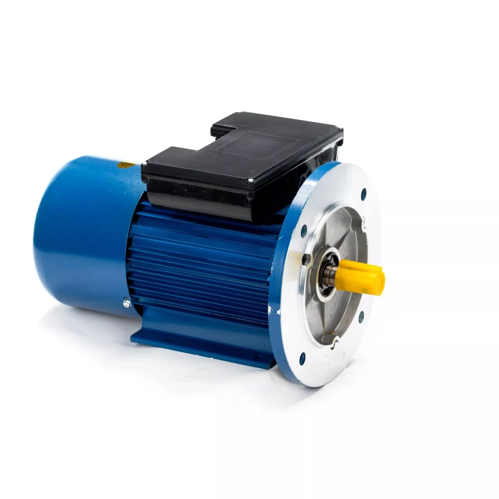 Электродвигатель Элком 5АИЕ1 71В4-IM2081-0.55-1500 однофазный, монтажное исполнение IM2081, мощность 0.55 кВт, частота вращения ~ 1500 об/мин, корпус - силумин, подшипники DE/NDE 6204Z3/6303 Z3
