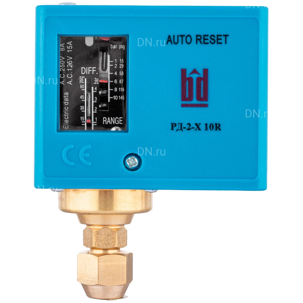 Реле давления BD РД-2-X-10R (1-10)бар диапазон измерения 1-10бар, резьба присоединение G1/4