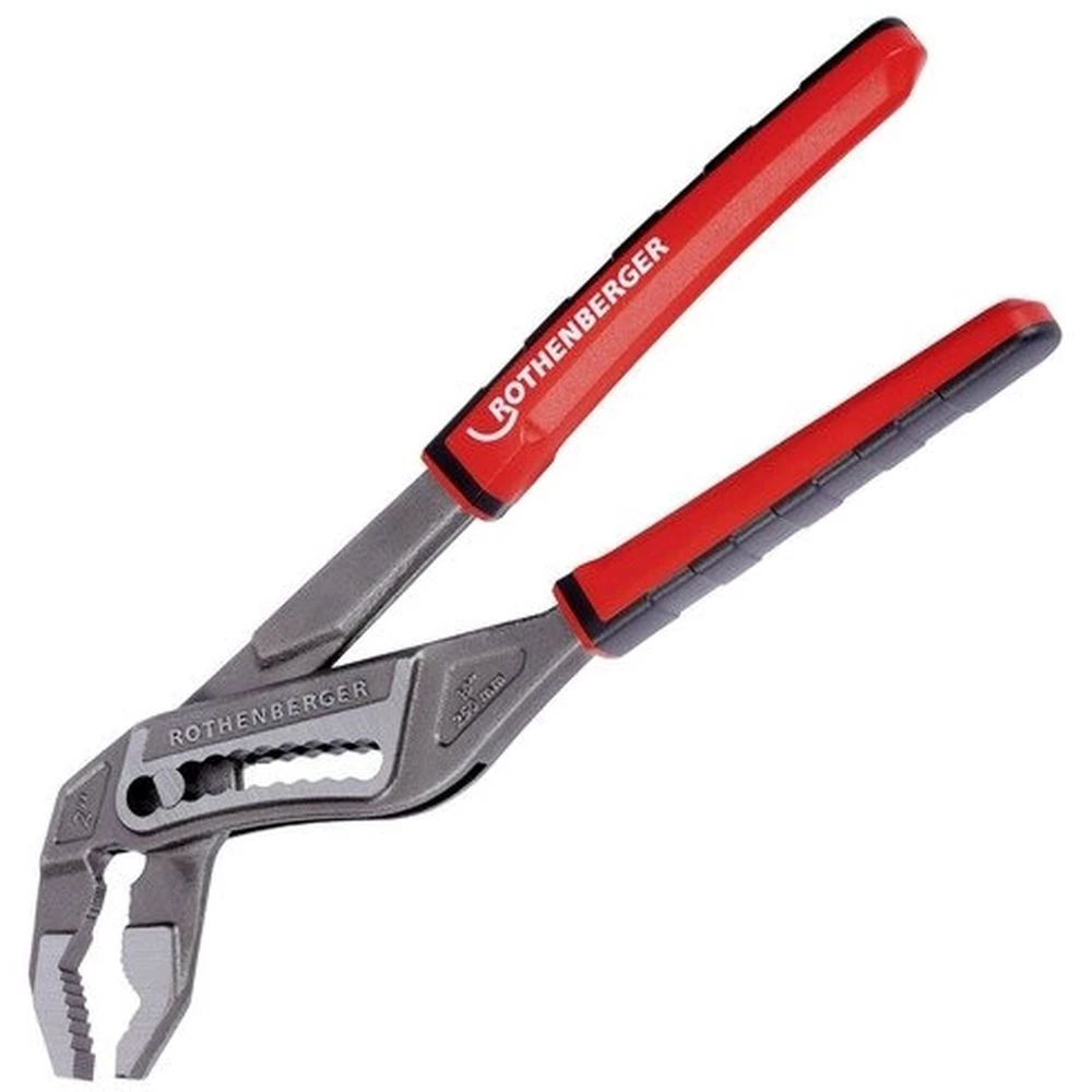 Клещи сантехнические универсальные Rothenberger ROGRIP M 7″ 1K до 1 1/4″ (до 43 мм), пластиковая ручка