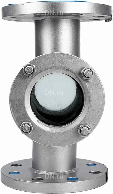 Стекло смотровое SG2-35S-F тип В ГОСТ 21836-2021 Ду25 Ру25 нержавеющая сталь, фланцевое