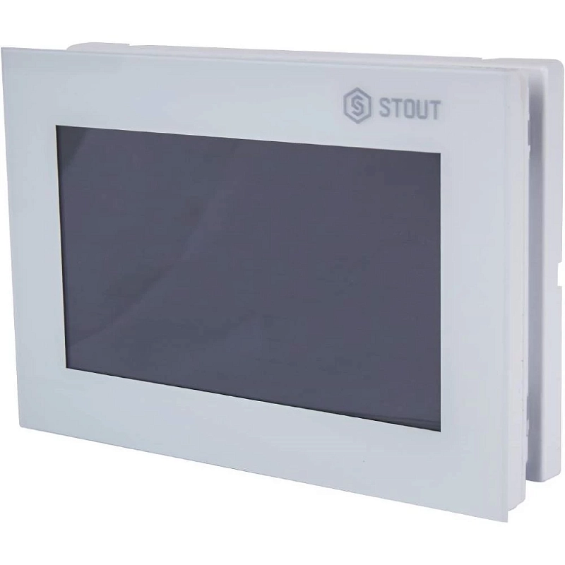 Контроллер STOUT ST-16s со встроенным WIFI модулем для управления радиаторным отоплением с помощью электрических приводов, белый