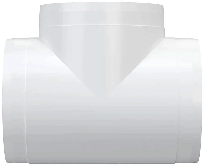 Тройник Т-образный ERA ТП Ду160 для соединения воздуховодов, пластиковый